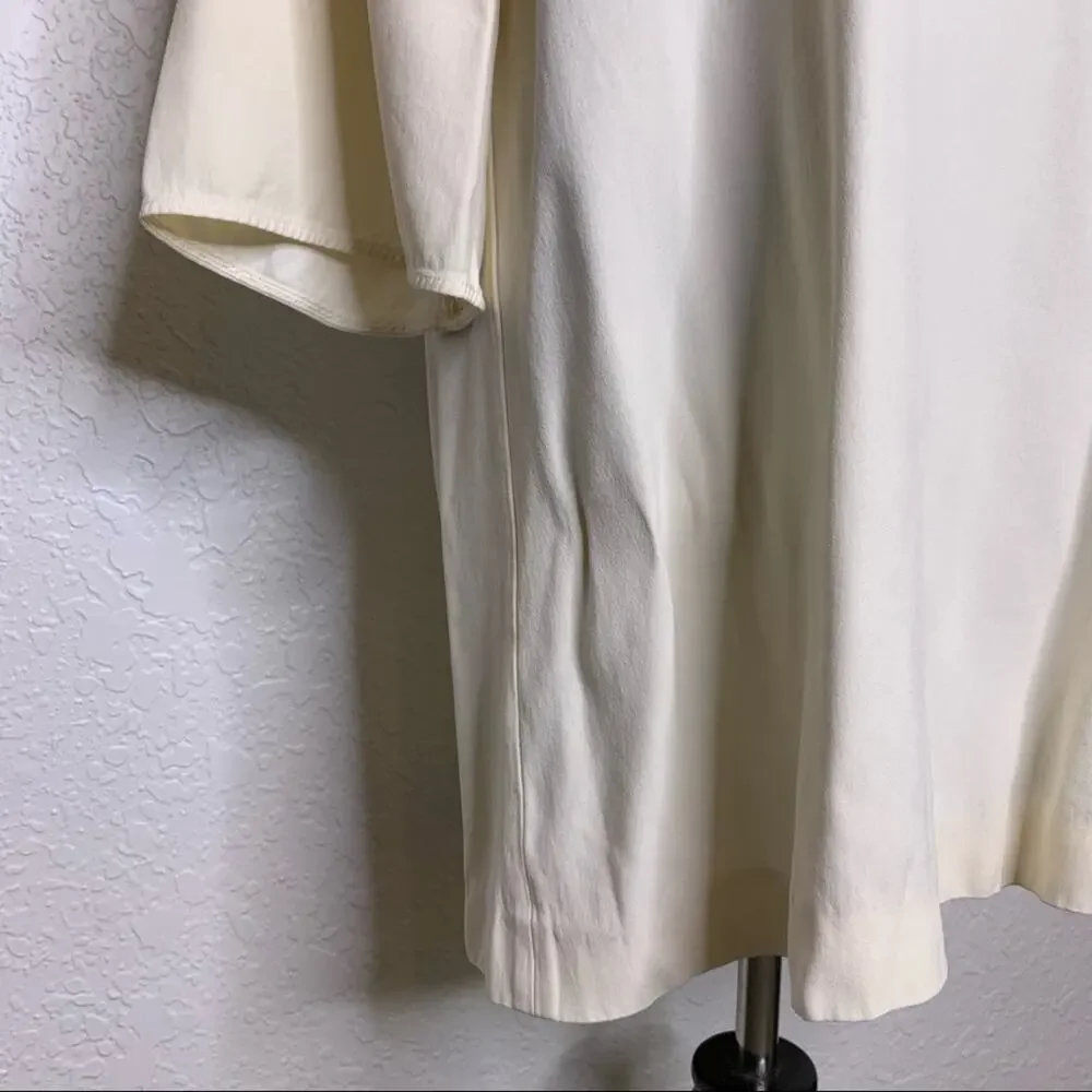 Helmut Lang ivory cream shift dress size Medium